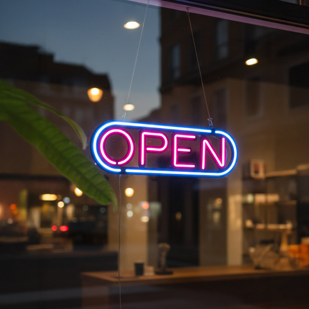 Open Neon Işık Klasik