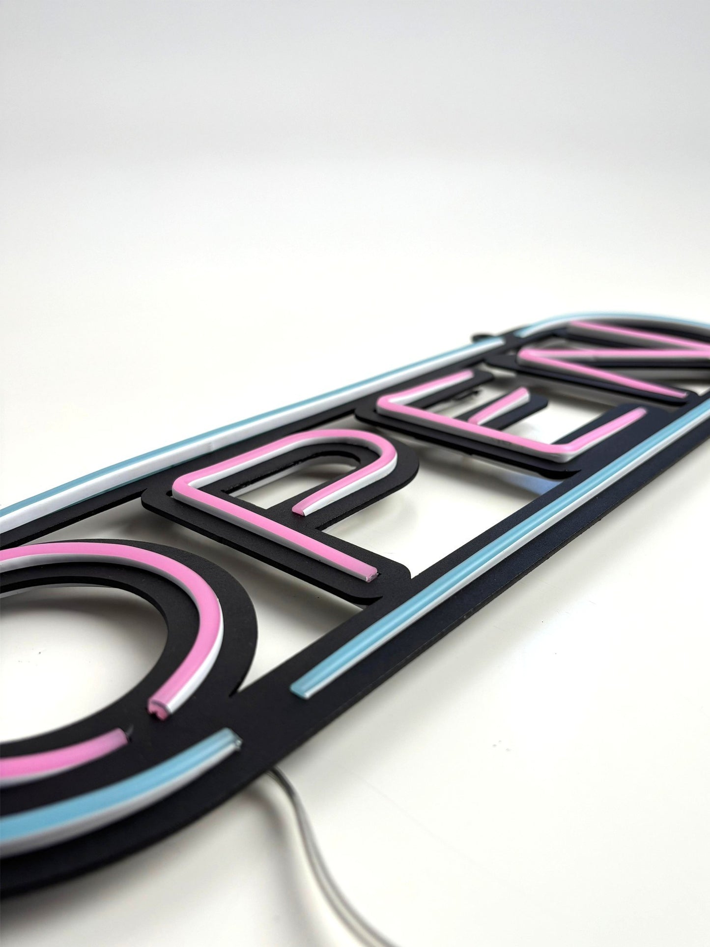 Open Neon Işık Klasik