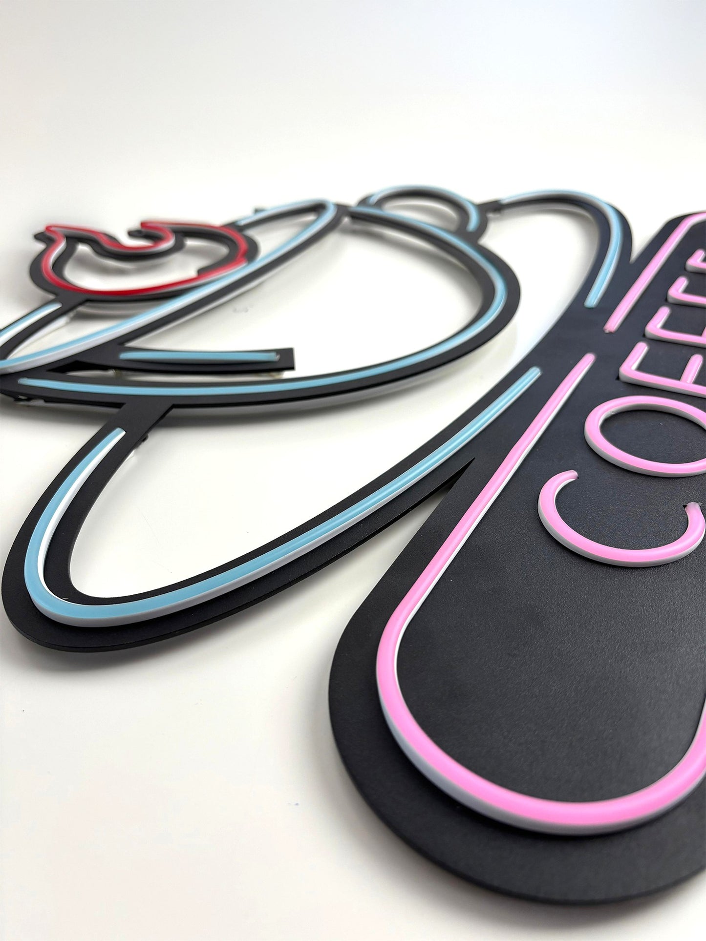 Coffee Neon Tabela - Cafe Dekoru