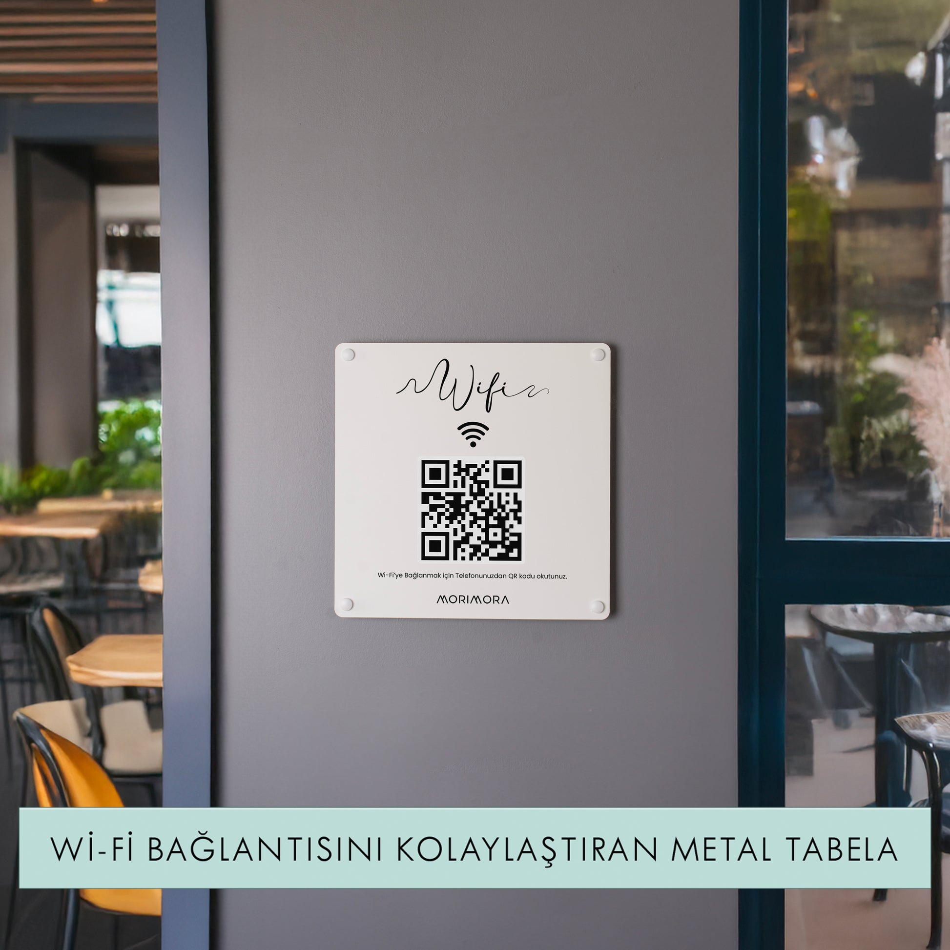 Wi-Fi Paylaşımını Kolaylaştıran Metal Tabela