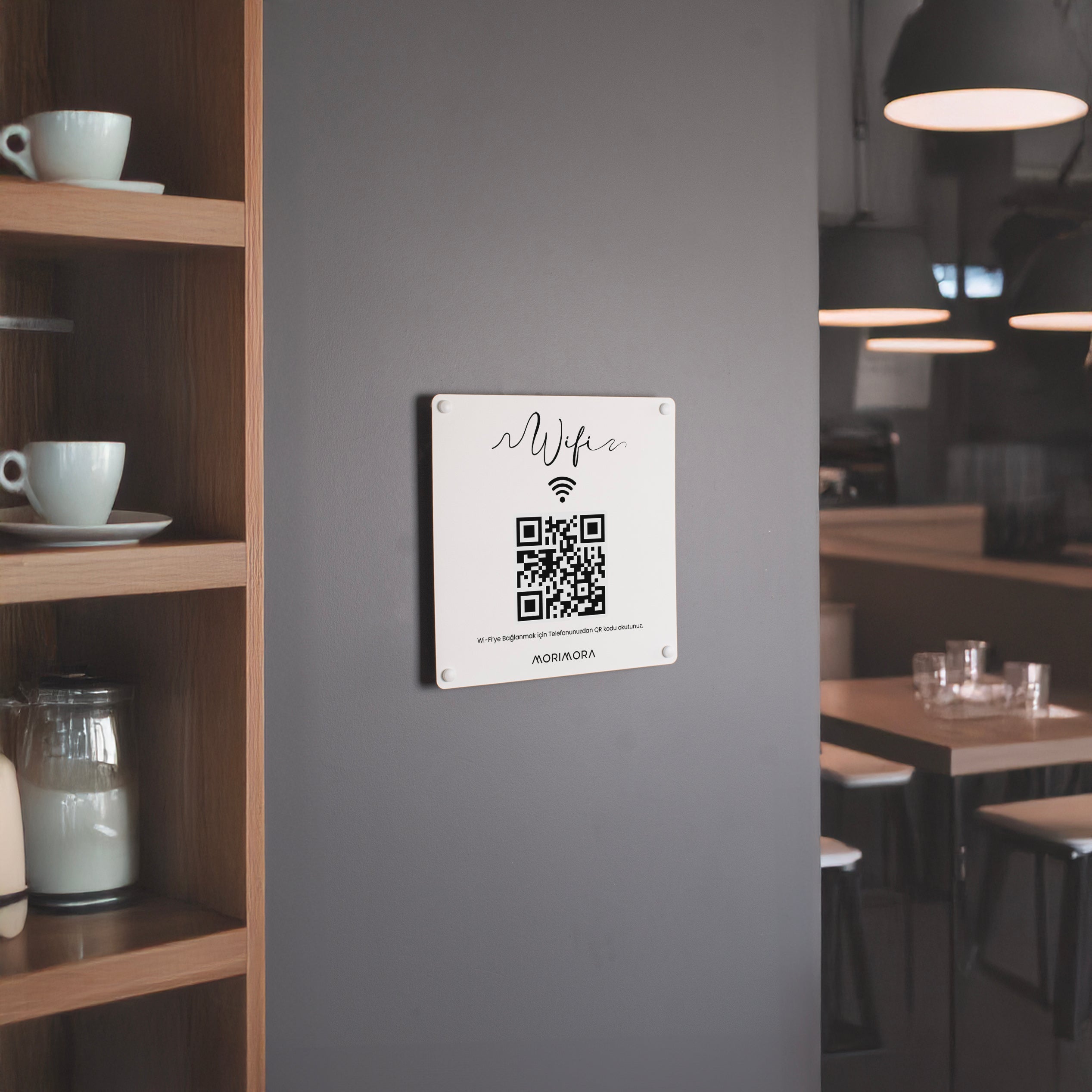 Wi-Fi Paylaşımını Kolaylaştıran Metal Tabela