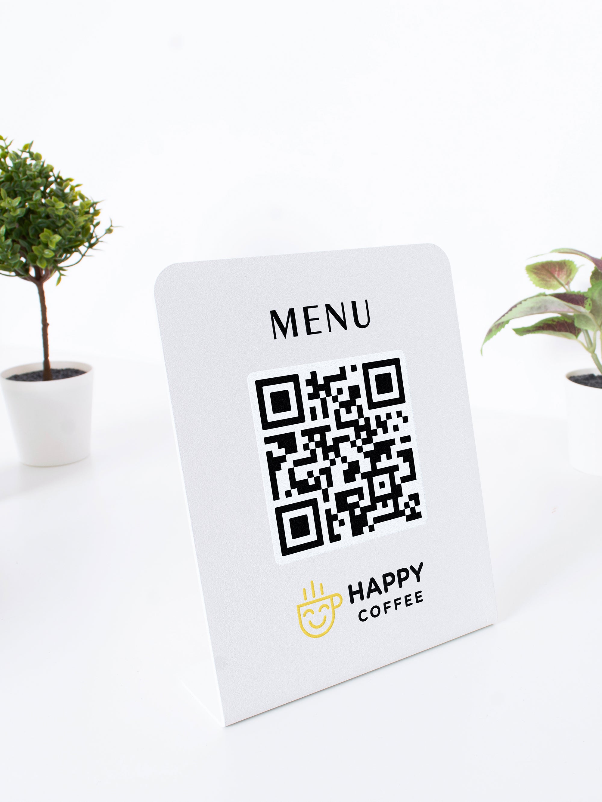 Metal QR Menü Standı
