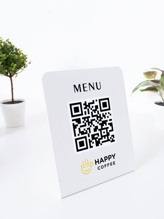 Metal QR Menü Standı