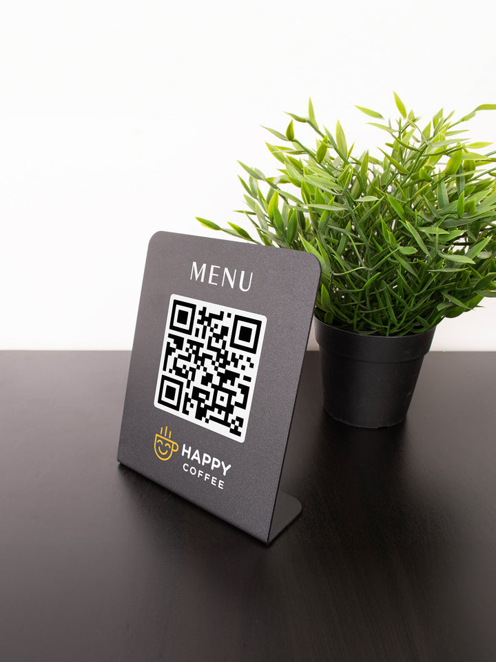 Metal QR Menü Standı