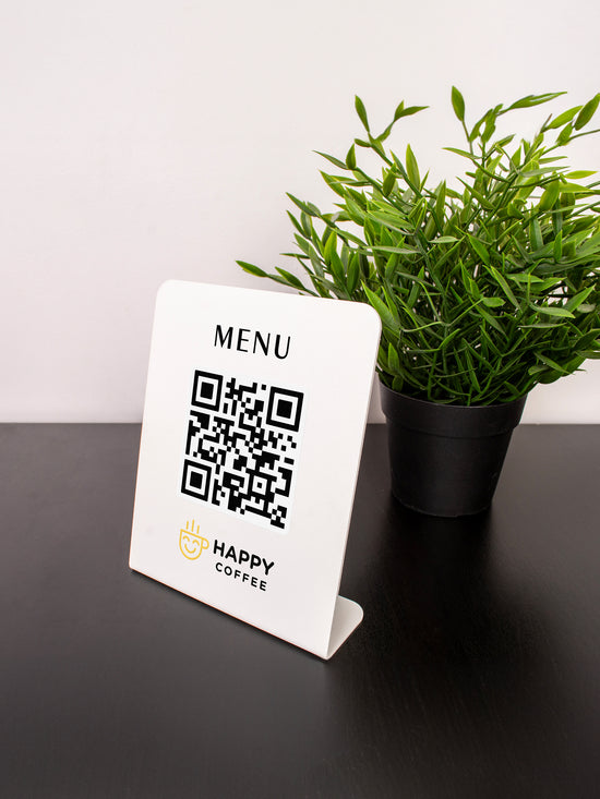 Metal QR Menü Standı