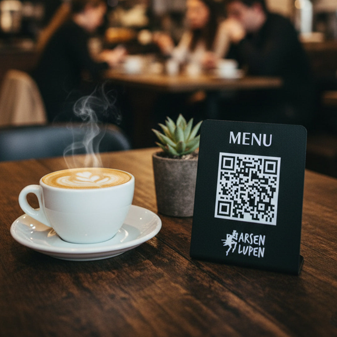 Metal QR Menü Standı