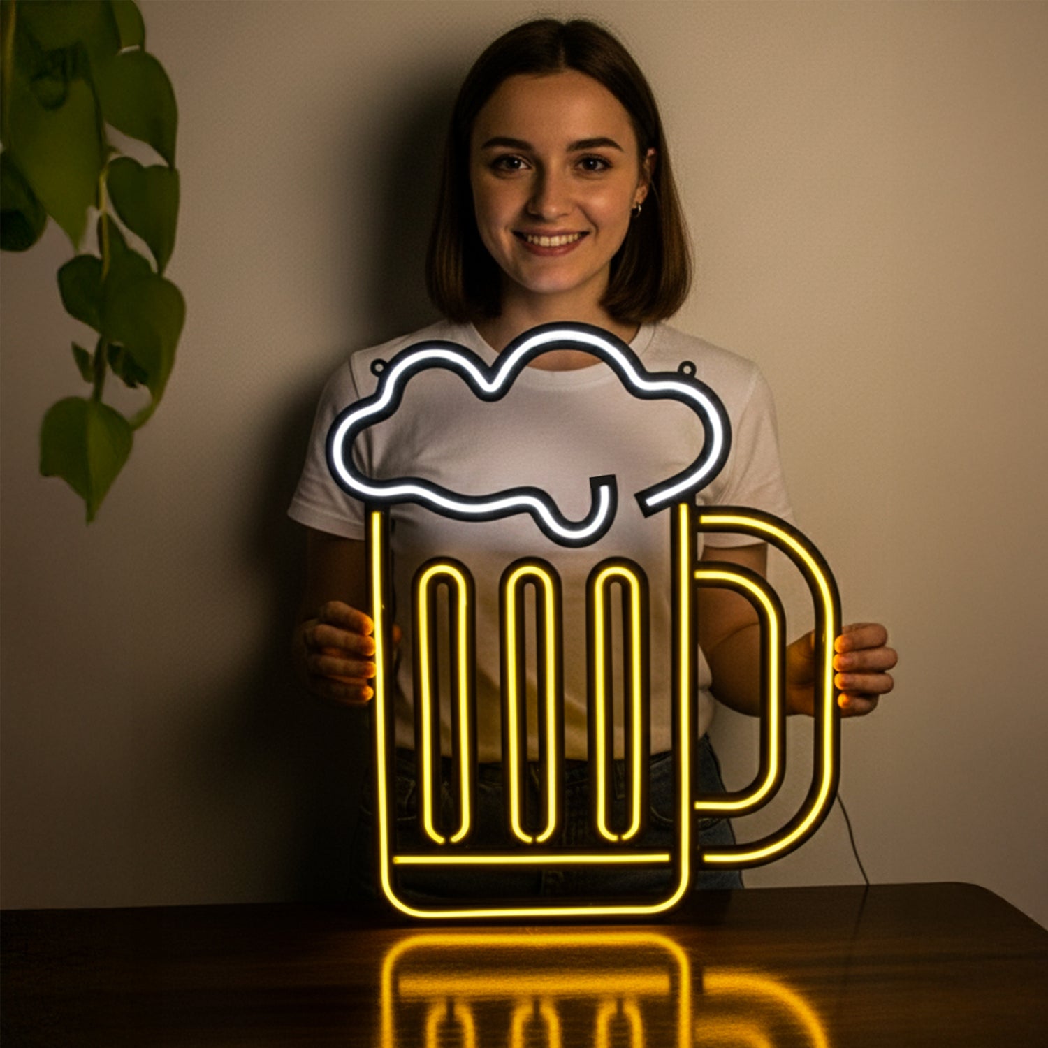 Bira Bardağı Neon Tabela