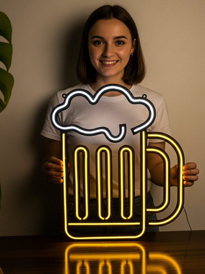 Bira Bardağı Neon Tabela