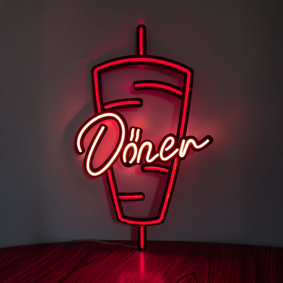 Döner Neon Tabela