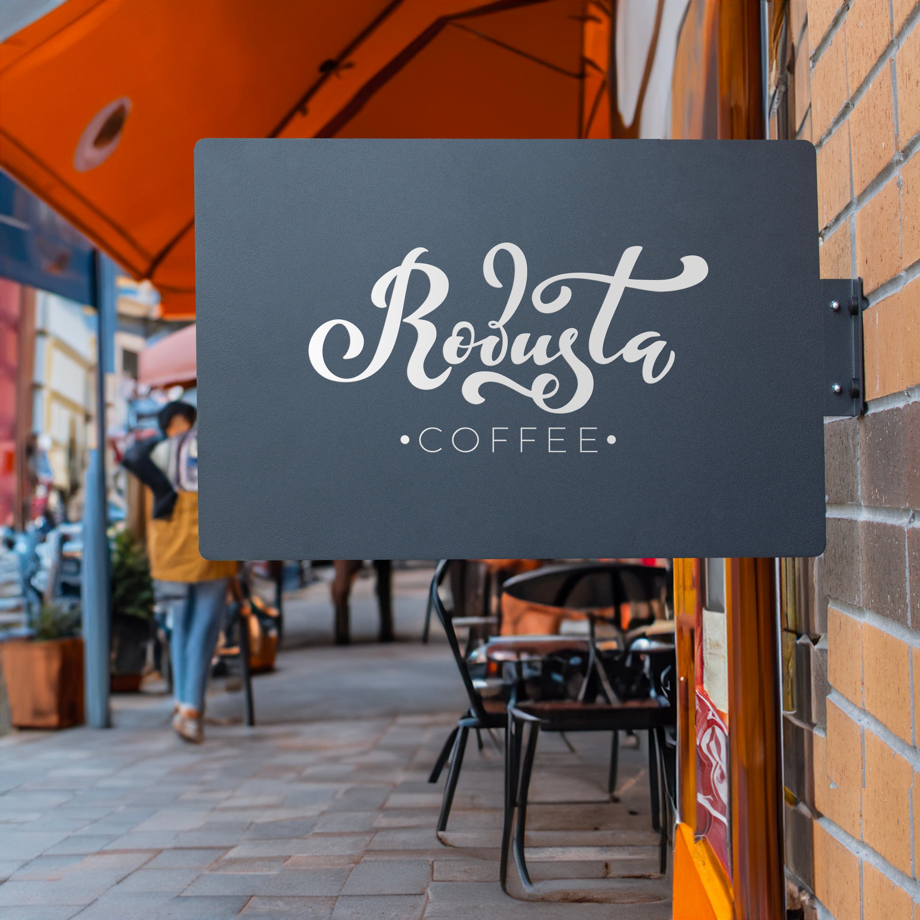 İşletmelere Özel Metal Logo Tabela - Premium