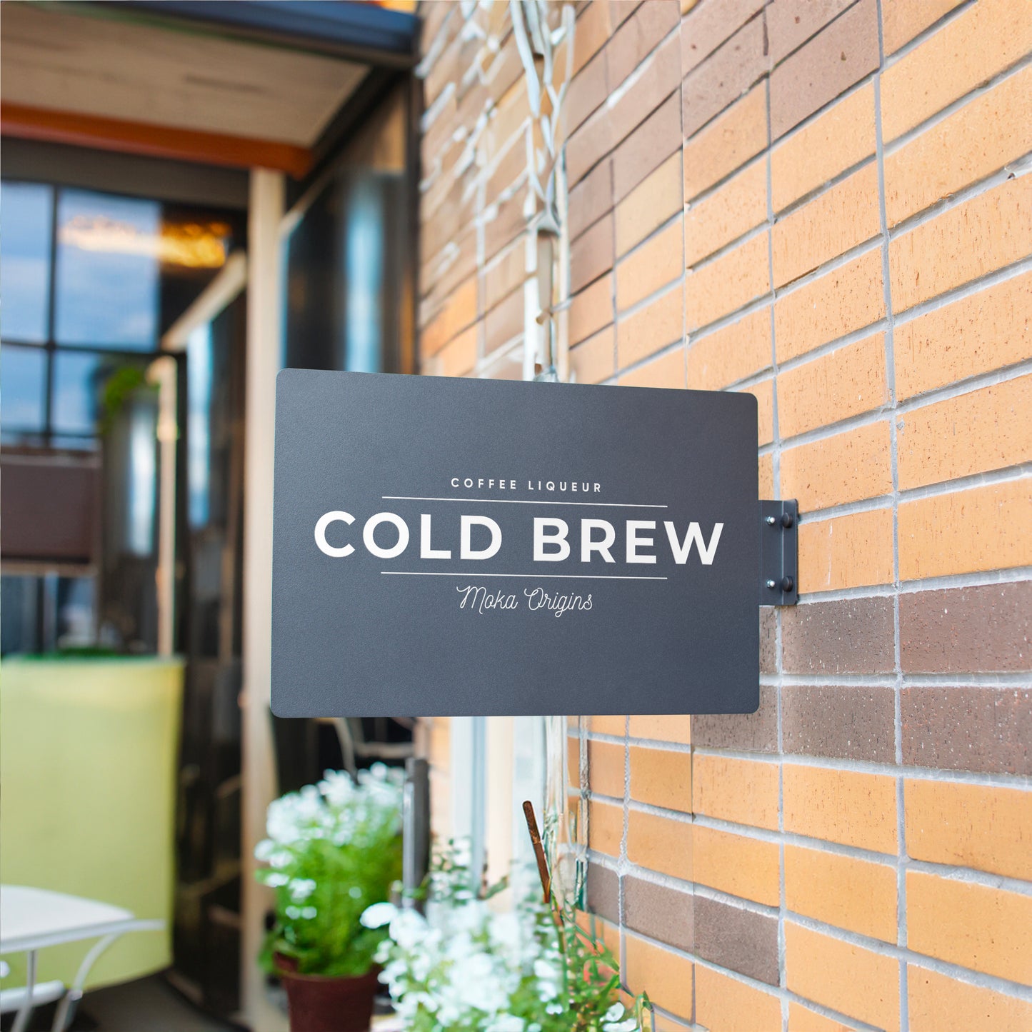 İşletmelere Özel Metal Logo Tabela - Premium