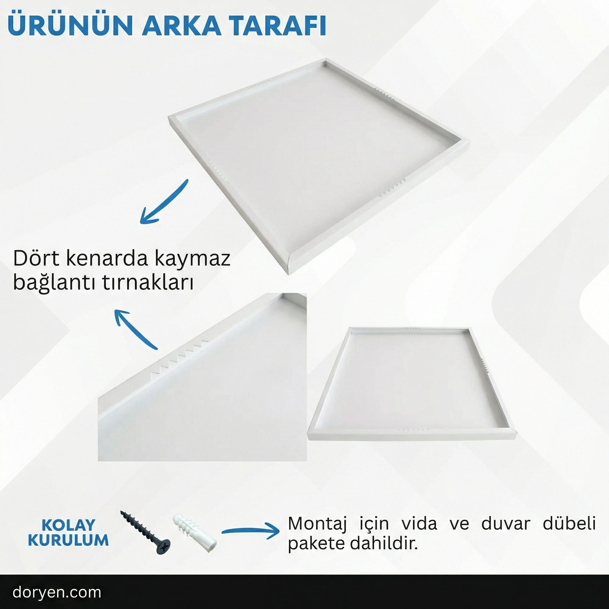 Metal Magnet Panosu Beyaz