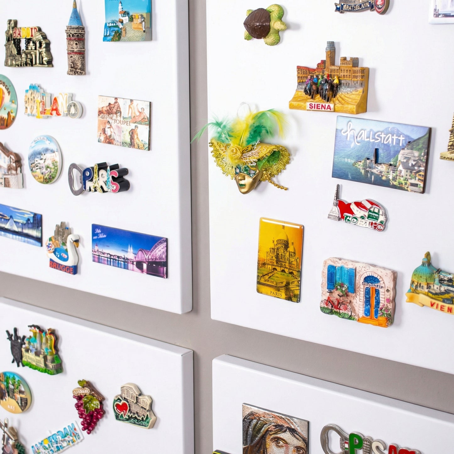 Metal Magnet Panosu Beyaz