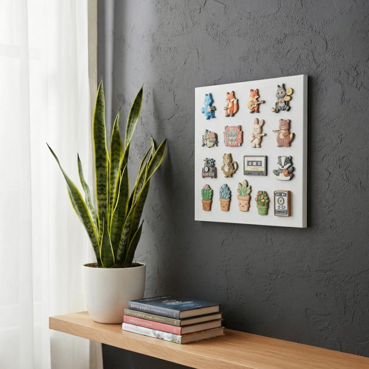 Metal Magnet Panosu Beyaz