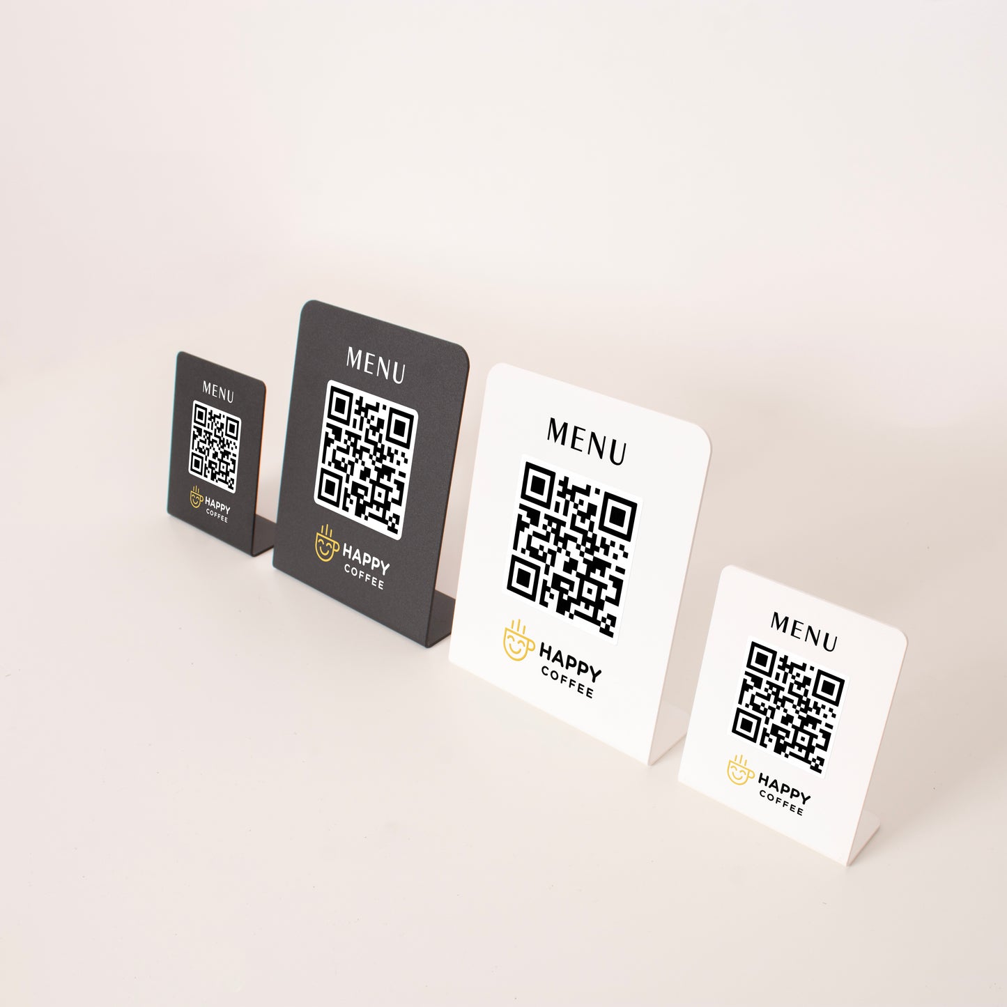 Metal QR Menü Standı