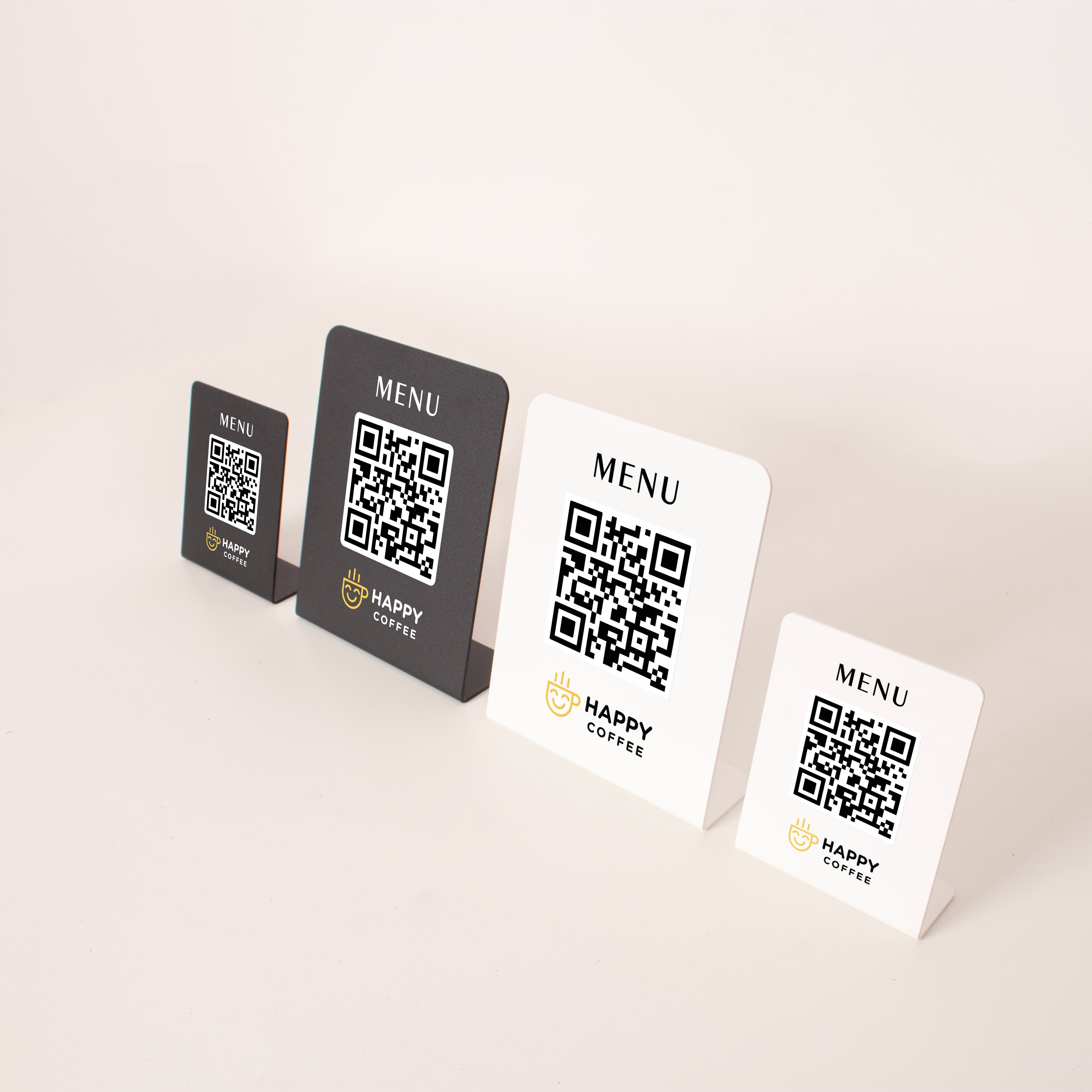 Metal QR Menü Standı