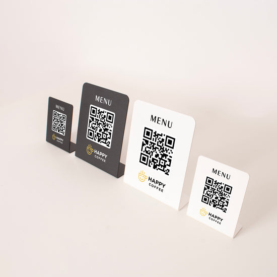 Metal QR Menü Standı
