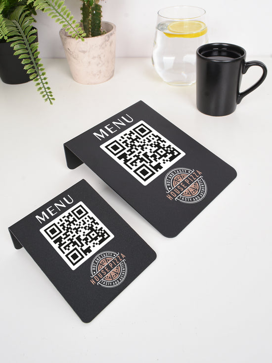 Minimalist Metal QR Menü Standı