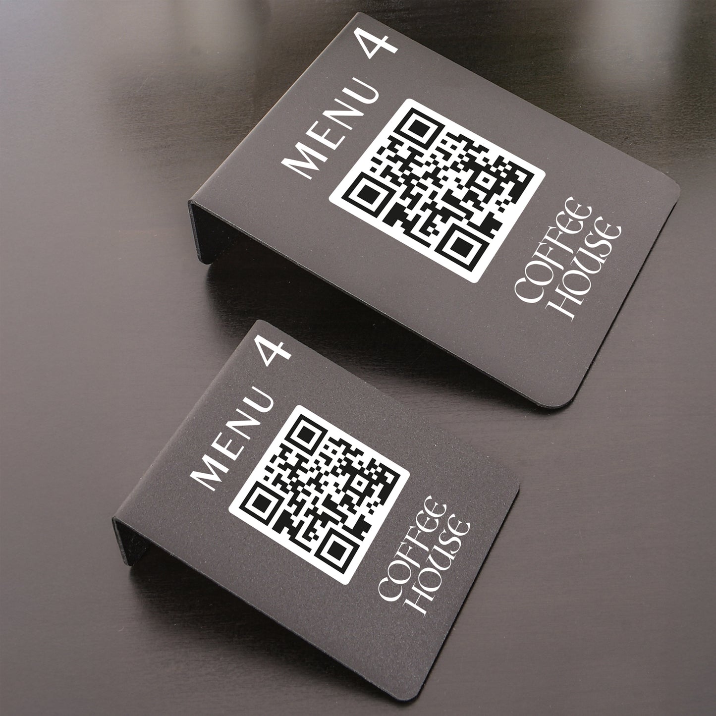 Minimalist Metal QR Menü Standı