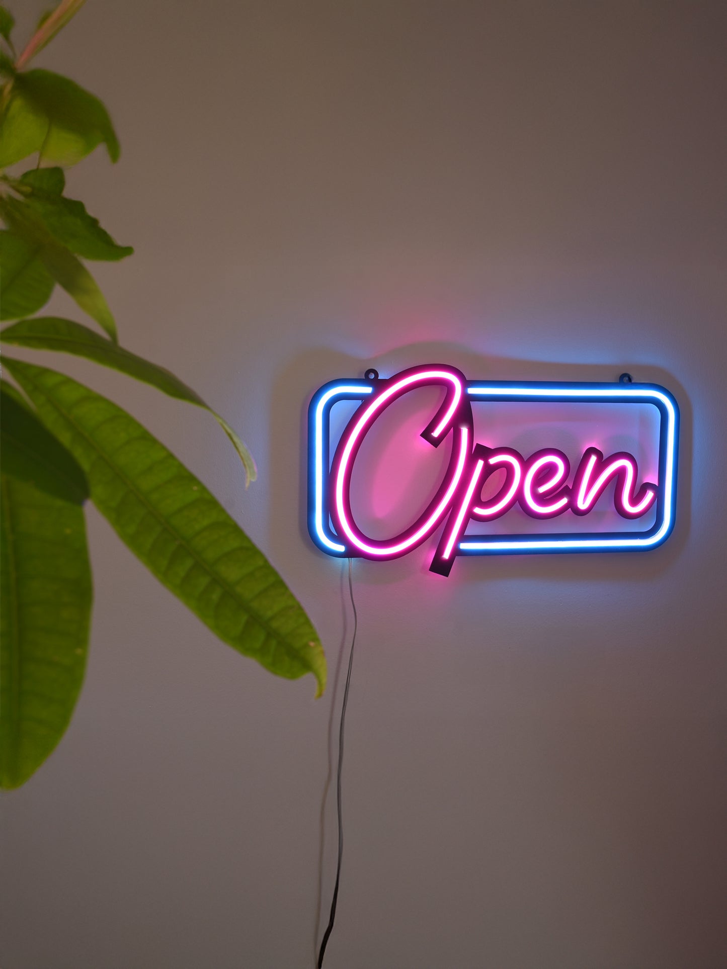 Open Neon Işık Modern