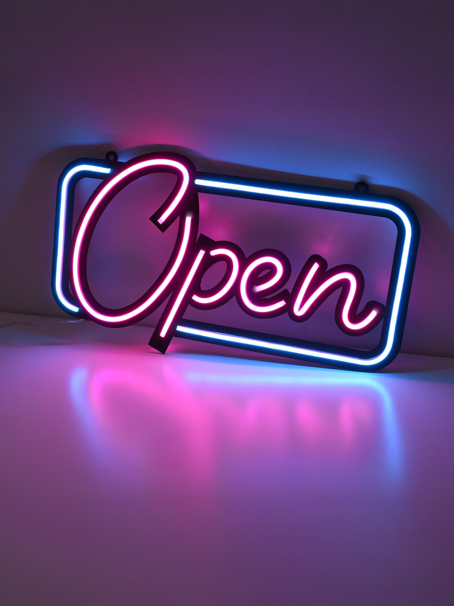 Open Neon Işık Modern