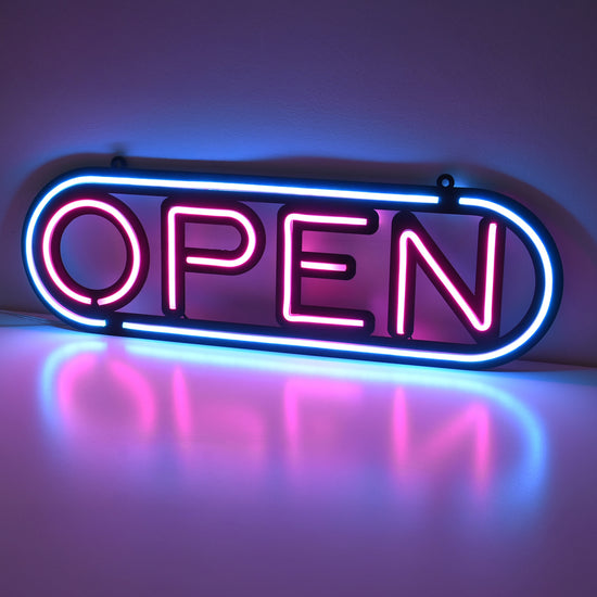 Open Neon Işık Klasik