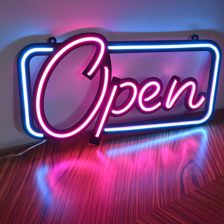 Open Neon Işık Modern