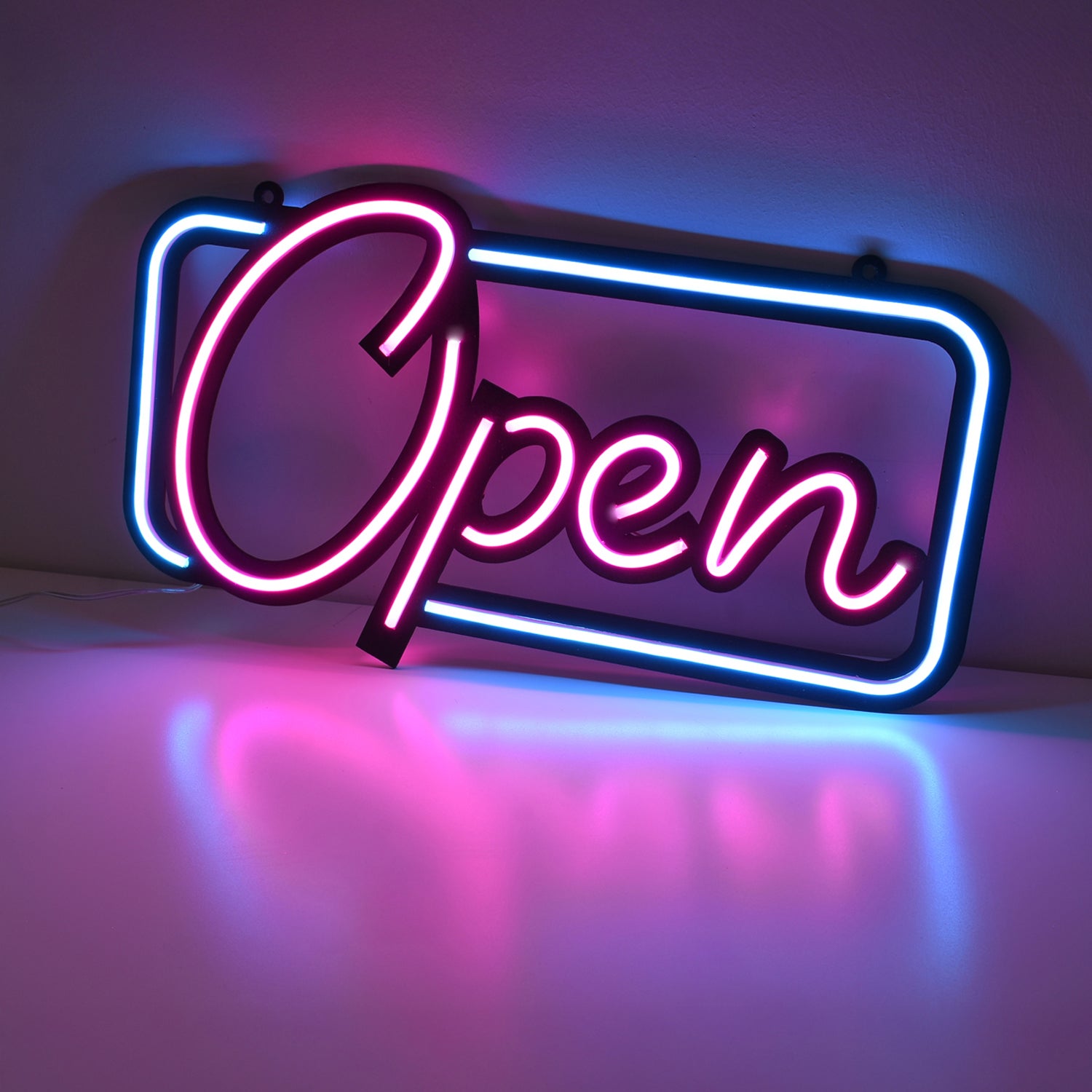 Open Neon Işık Modern