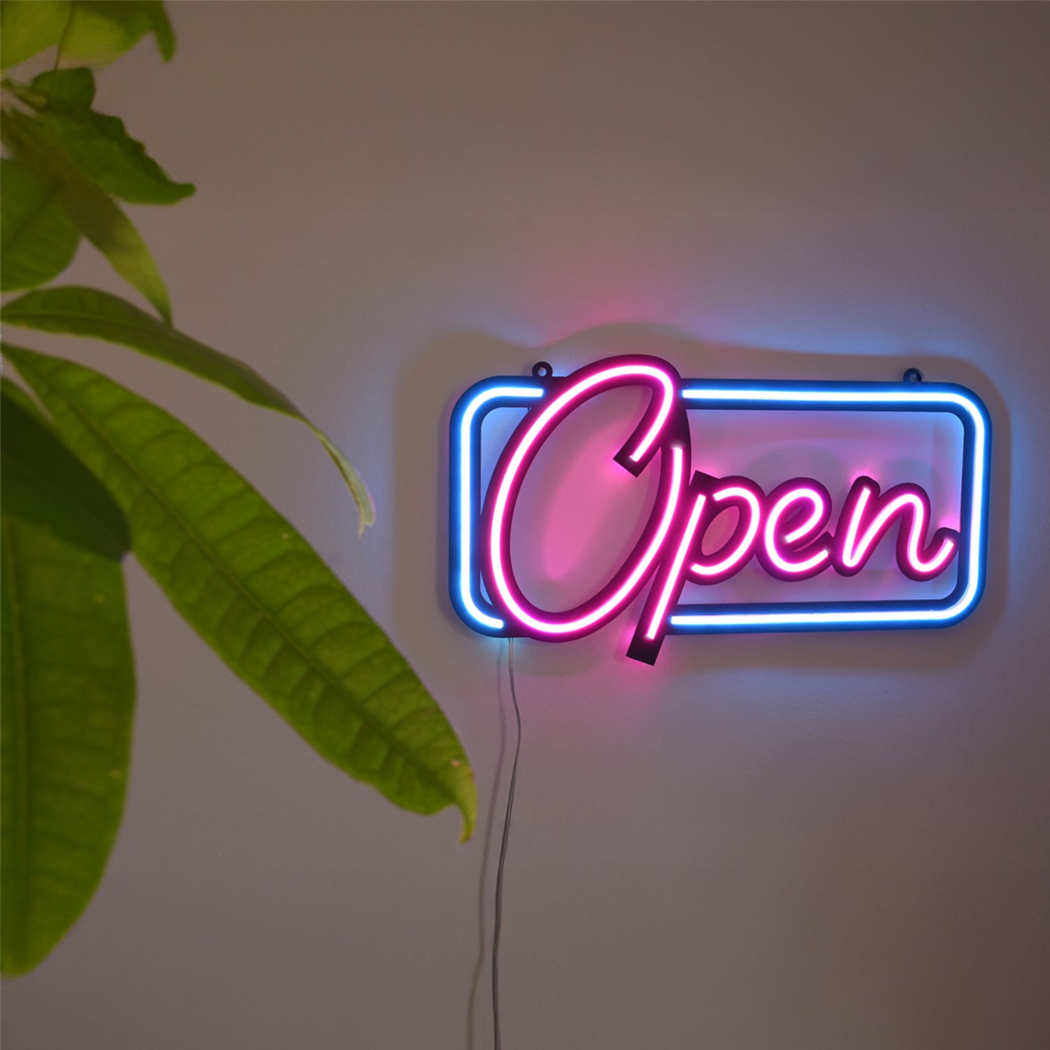 Open Neon Işık Modern