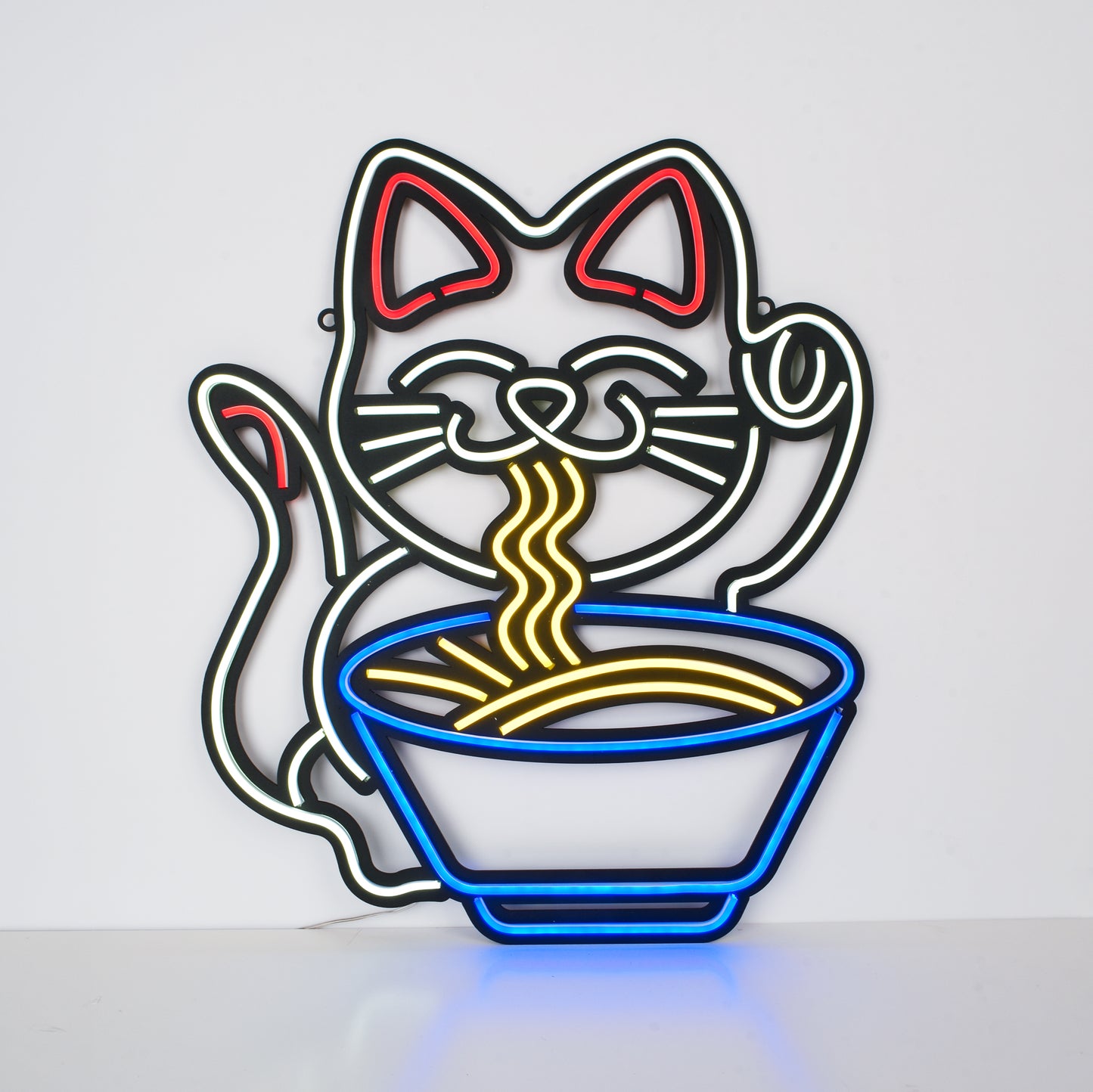 Şanslı Kedi Ramen Neon