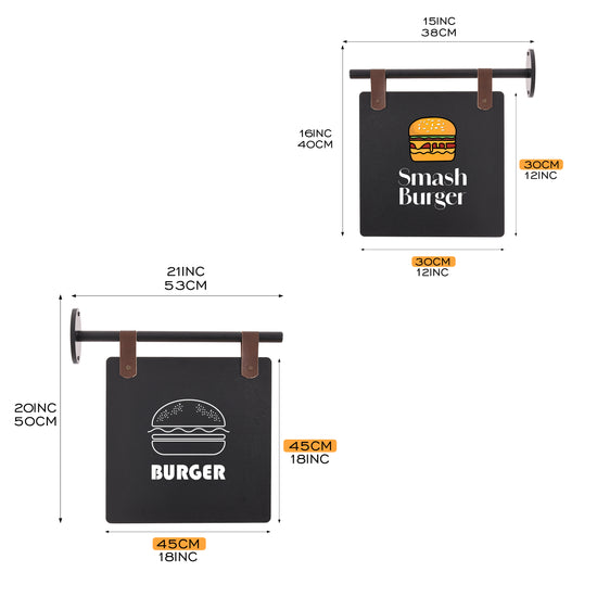 Çift Taraflı Metal Bayrak Tabela