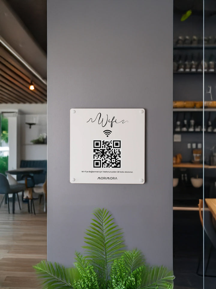 Wi-Fi Paylaşımını Kolaylaştıran Metal Tabela