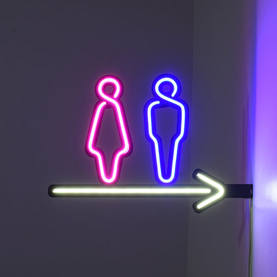WC Yönlendirme Neon Tabela