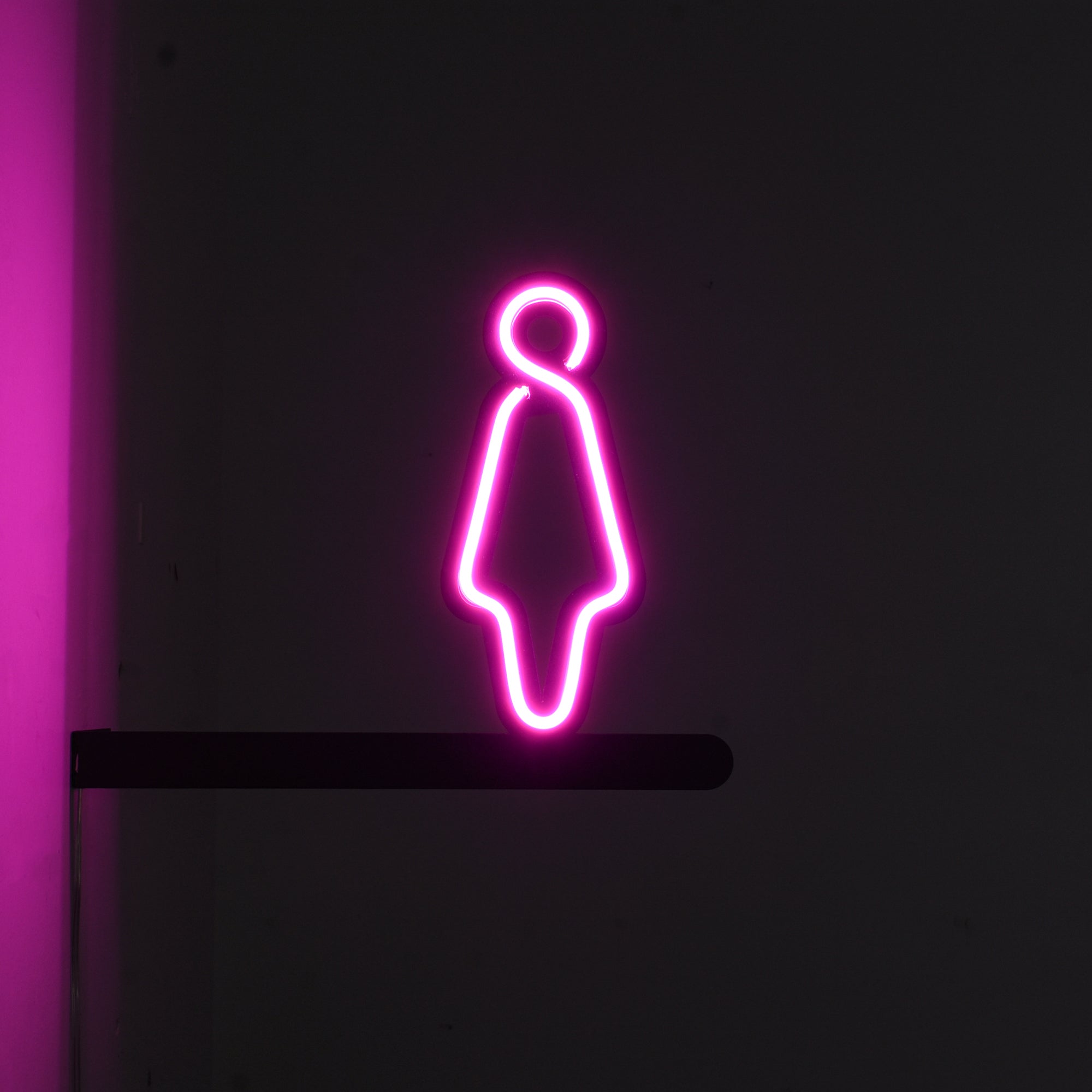 WC Kadın Neon Tabela