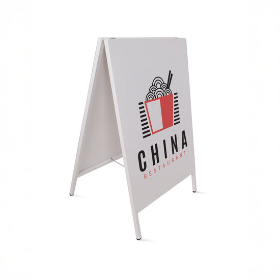 Mağaza Önü Açılır Kapanır Tabela - Beyaz