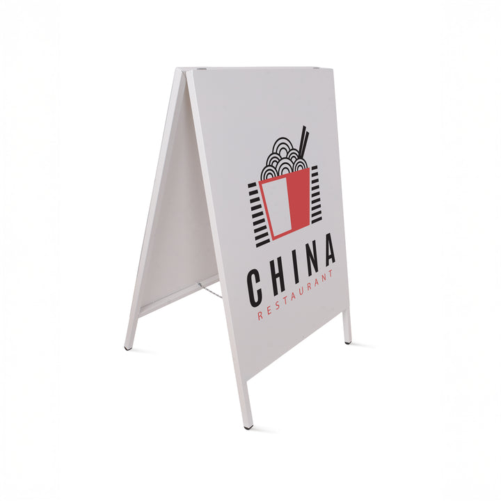 Mağaza Önü Açılır Kapanır Tabela - Beyaz