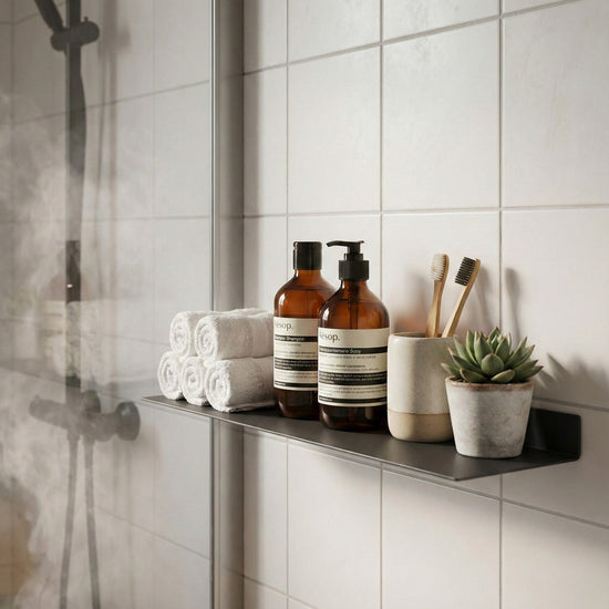 Modern Metal Banyo Rafı