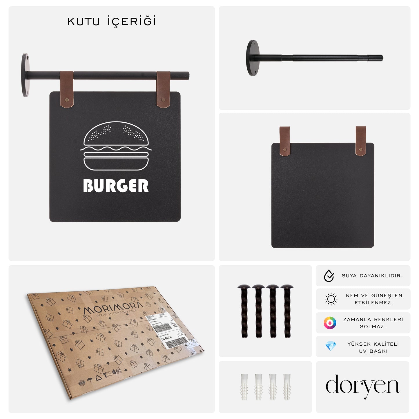 Çift Taraflı Metal Bayrak Tabela