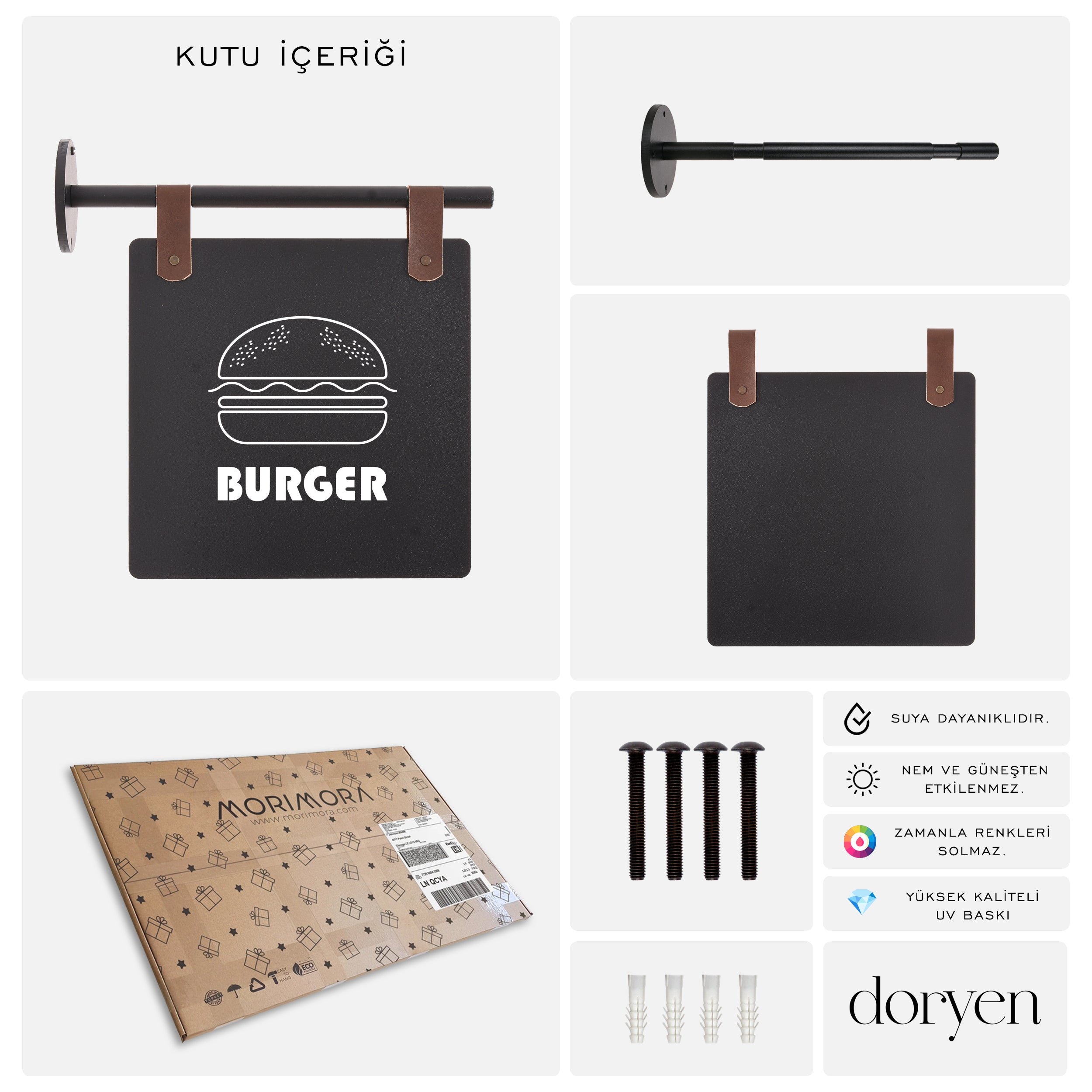 Çift Taraflı Metal Bayrak Tabela