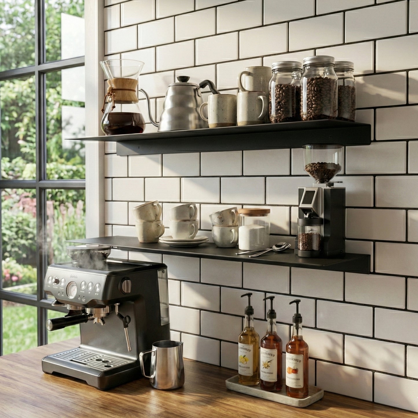 Modern Metal Mutfak Rafı