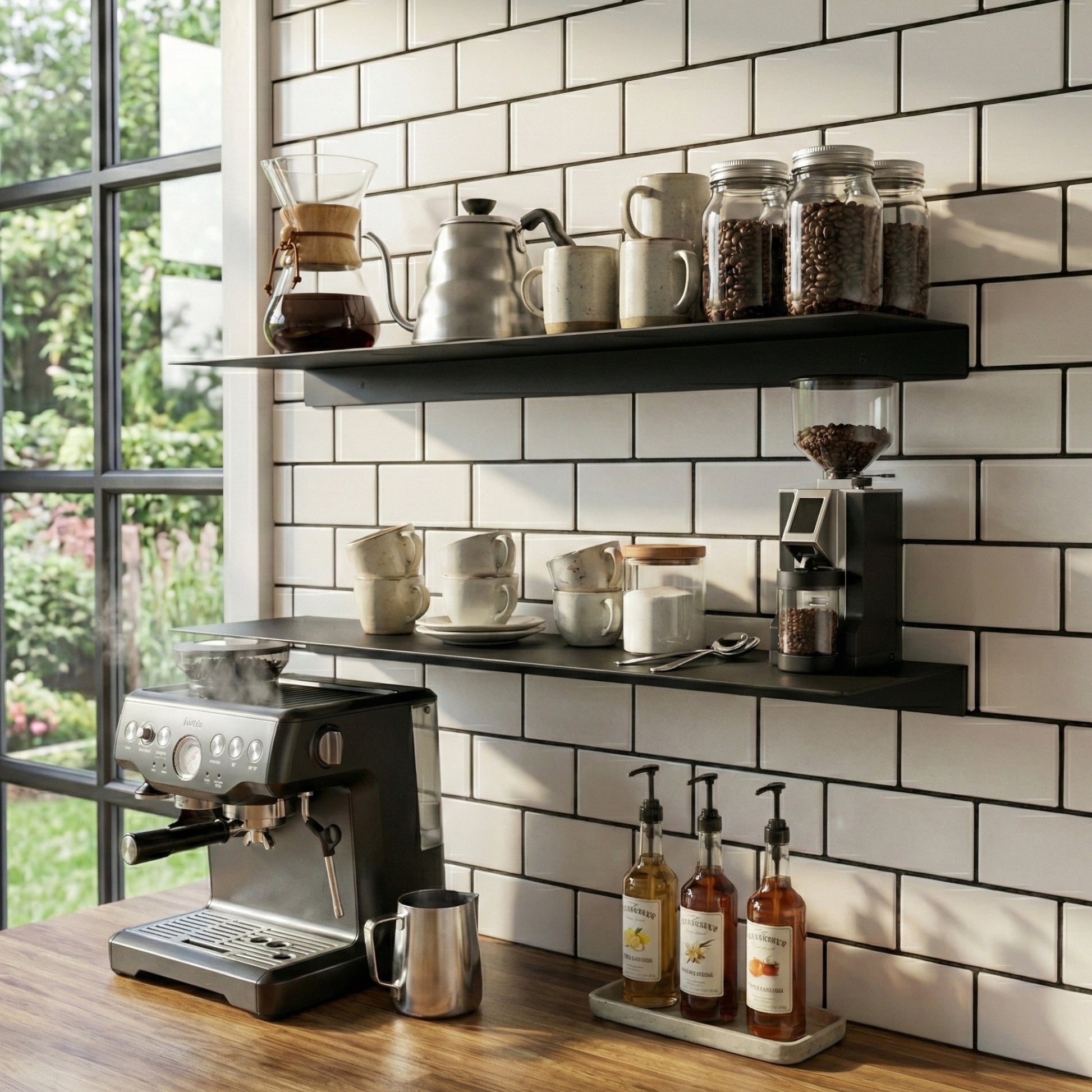 Modern Metal Mutfak Rafı