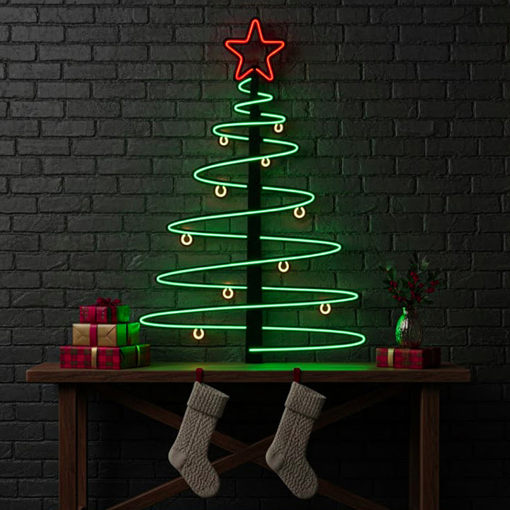 Yılbaşı Ağacı Neon Dekor