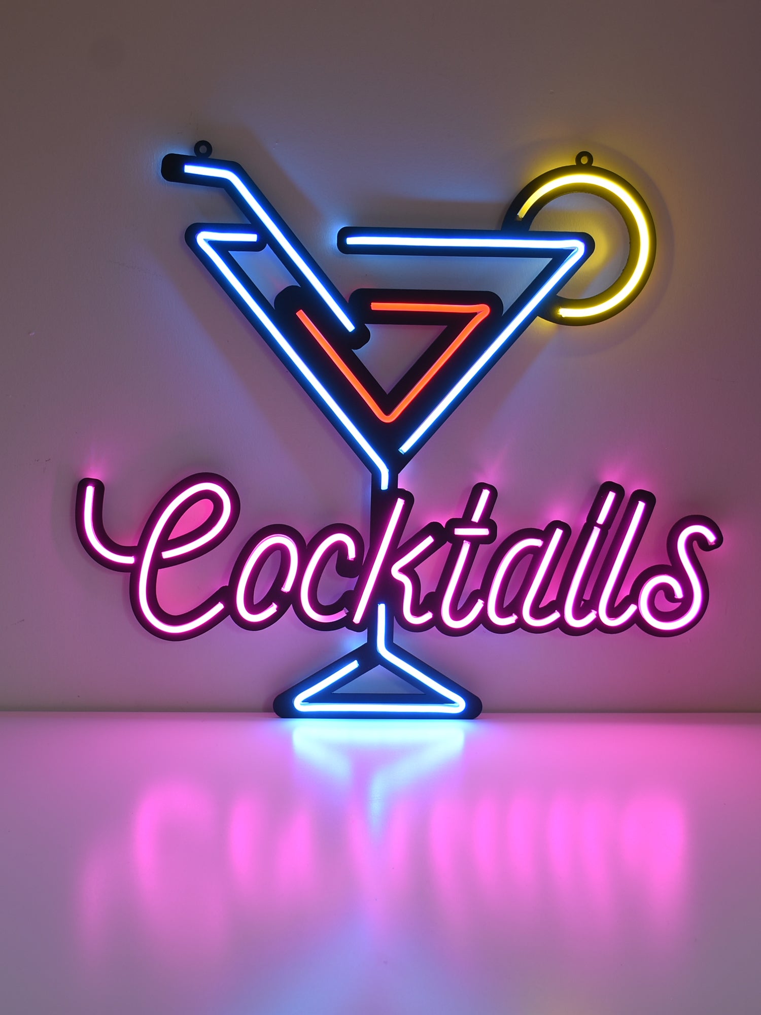 Cocktail Neon Tabela - Bar Dekoru