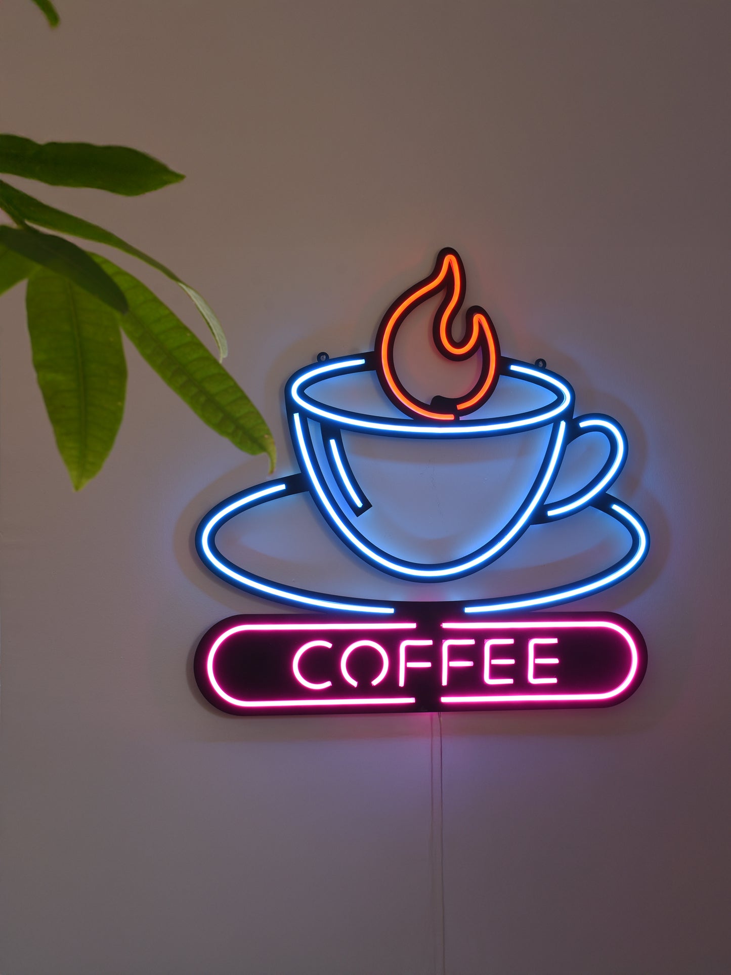 Coffee Neon Tabela - Cafe Dekoru