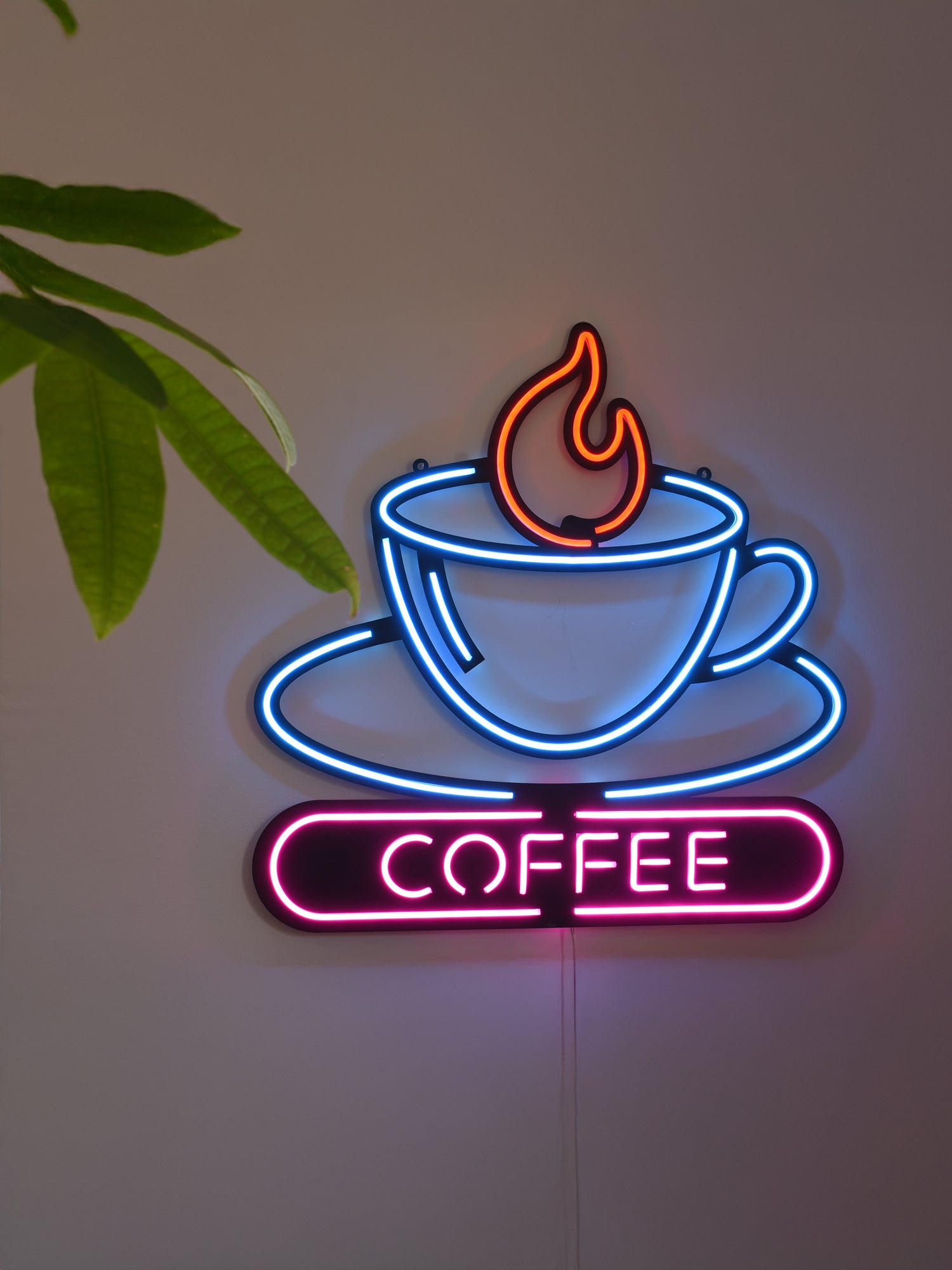 Coffee Neon Tabela - Cafe Dekoru