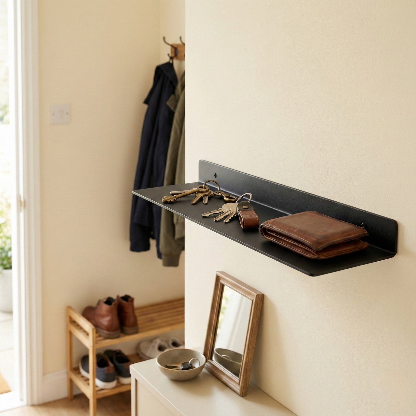 Modern Metal Duvar Rafı