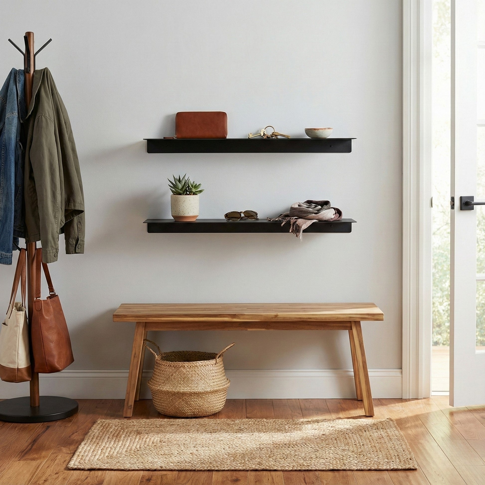 Modern Metal Duvar Rafı