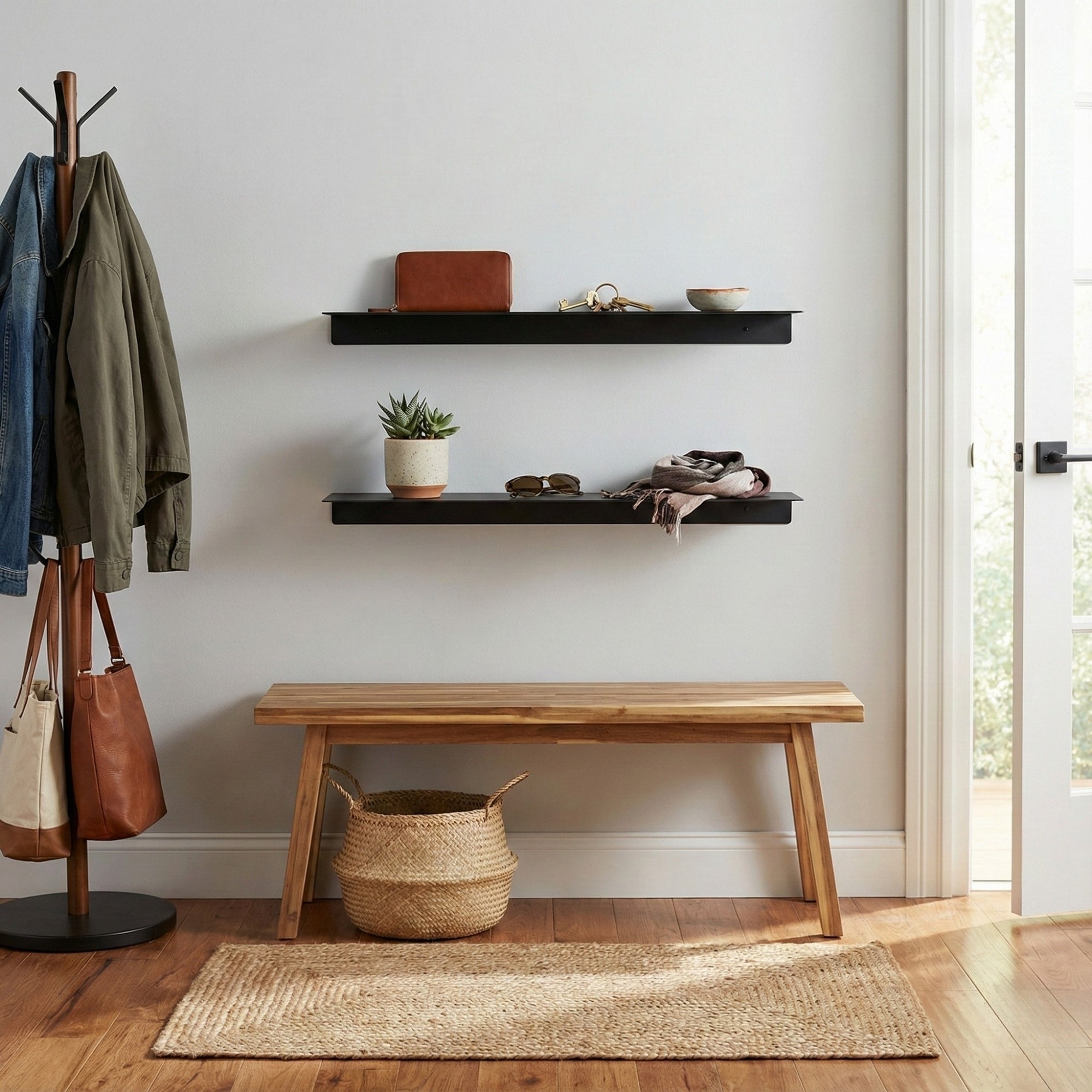 Modern Metal Duvar Rafı