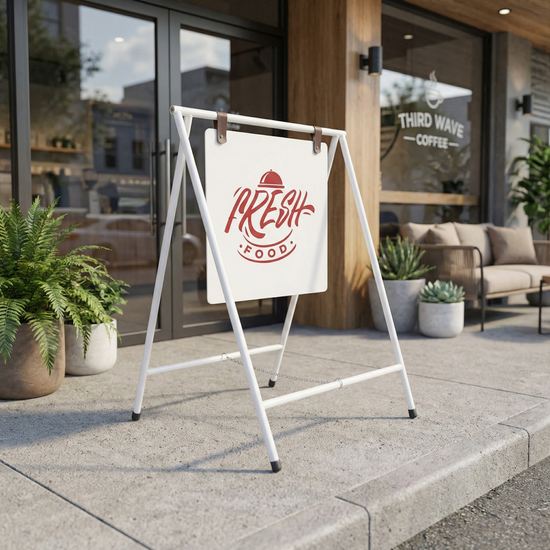 Mağaza Önü Katlanır Kaldırım Tabelası