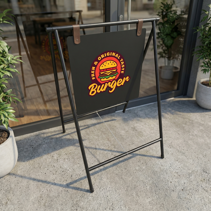 Mağaza Önü Katlanır Kaldırım Tabelası